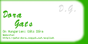 dora gats business card